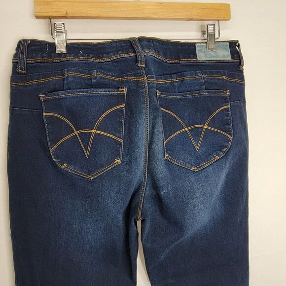 Vigoss VGS Dark Wash Skinny Cropped Denim Jeans - Picture 11 of 14